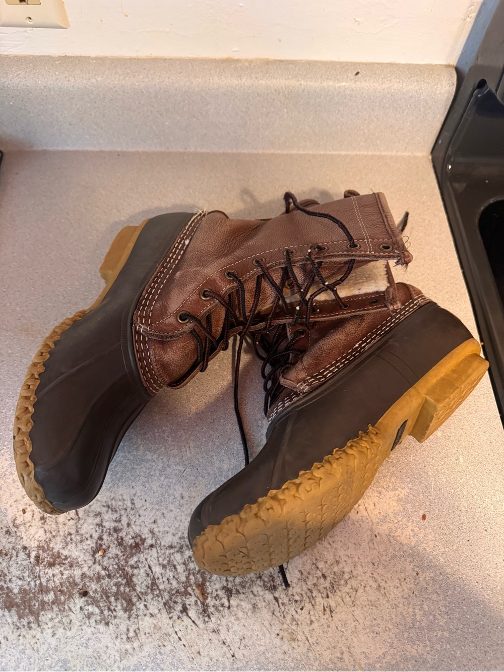 L.L. Bean Shearling Lining boots men’s size 9 women’s size 11 - Picture 11 of 12